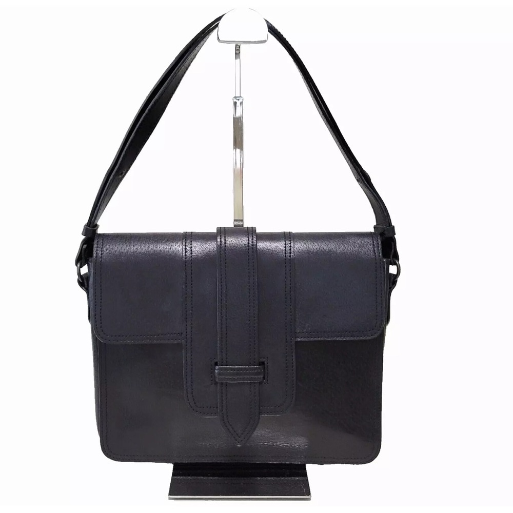 Yves Saint Laurent Shoulder Bag Leather Purse Black Vintage YSL Authentic